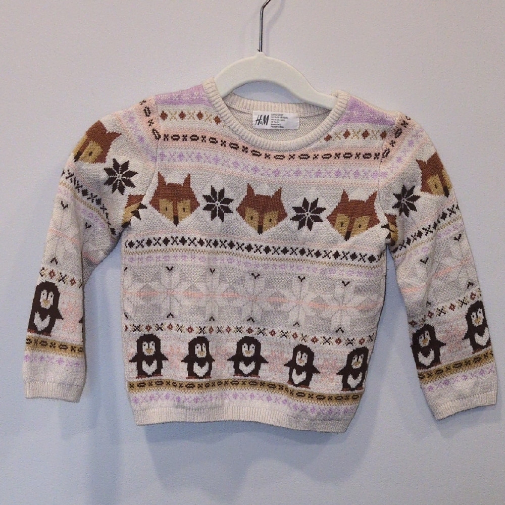 H&M Kids Animal Pattern Sweater